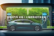 纯电动汽车 补贴（上海纯电动汽车补贴）