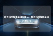 最省油的家用车排行榜suv（最省油的家用车排行榜SUV）