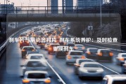 刹车片与制动器衬片_刹车系统养护：及时检查更换刹车