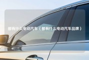 都有什么电动汽车（都有什么电动汽车品牌）