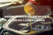 途观多数公里换刹车片_大众途观L刹车片多久换，途观L刹车片品牌型号及更换教程