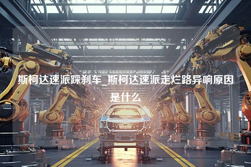 斯柯达速派踩刹车_斯柯达速派走烂路异响原因是什么