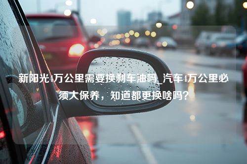 新阳光4万公里需要换刹车油吗_汽车4万公里必须大保养，知道都更换啥吗？