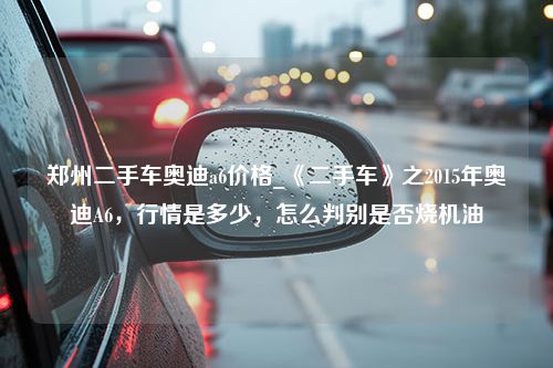 郑州二手车奥迪a6价格_《二手车》之2015年奥迪A6，行情是多少，怎么判别是否烧机油