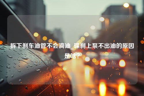 拆下刹车油管不会滴油_碟刹上泵不出油的原因是啥？