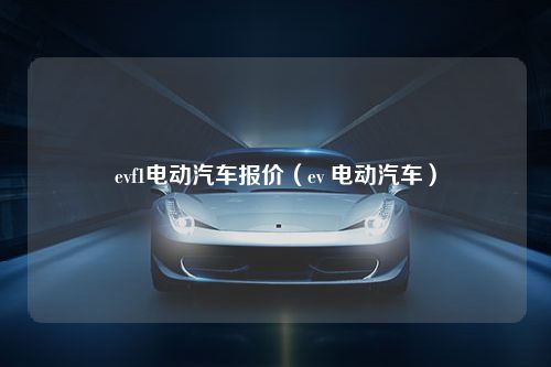 evf1电动汽车报价（ev 电动汽车）